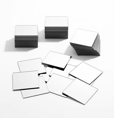 Maison Elara 30 Stuks Zelfklevende Acryl Spiegeltjes - Vierkant 5 cm voor DIY Projecten