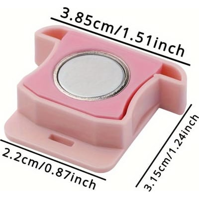Guide Magnétique Multicolore pour Machine à Coudre avec Guide Tissu Anti-Roulement et Positionneur d'Échelle Plastique Durable Aucune Pile Requise 1pc rose