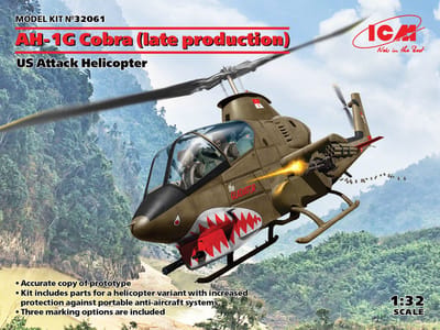 ICM Modelbouwpakket Helikopters - 32061 AH-1G Cobra (late production) US Attack Helicopter Plastic - 1:32 - Modelbouw
