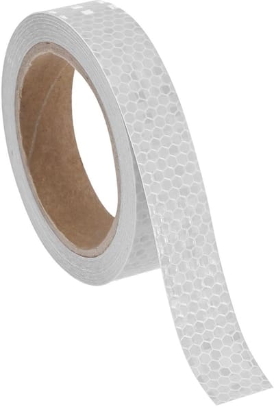 Reflecterende Film 2.5 cm x 10 m - Waterdicht, Zelfklevend en Hoog Zichtbaar voor Trailers, Kleding en Buitenwaarschuwingsborden