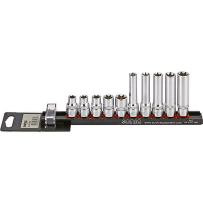 E-TORX dopsleutelset SONIC 3/8" 10 Stuk 2x(E10, E11, E12, E14, E16)