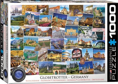 Eurographics puzzel Germany - Globetrotter - 1000 stukjes.