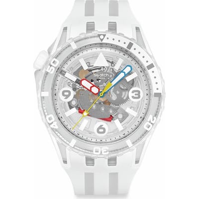 Montre Swatch SCUBAQUA Aurelia AURITA Homme Blanche SSCU09K100