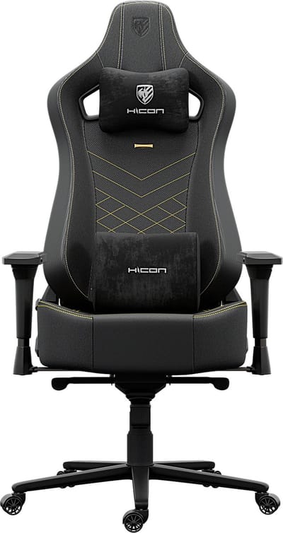 HICON® Gaming Stoel - Legend Serie Fascino - Luxe Ergonomische Gamingstoel met 4D Armleuningen - Zwart