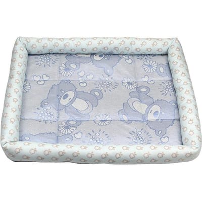 Tapis d'été en soie glacée pour animaux de compagnie, niche d'été pour chien, nid pour chat, nid pour animaux de compagnie, tapis en soie glacée, fournitures pour animaux de compagnie, matelas pour animaux de compagnie S (40X30CM)