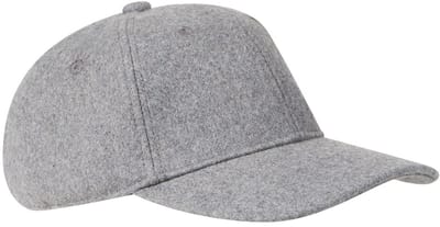 camel active 6-Panel pet van wolmix - Maat menswear-OS - Steengrijs