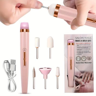 Elektrische Nagelpolijstmachine Oplaadbare Draagbare Nagelvijl Laag Geluid Professionele Manicure Pedicure Set