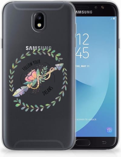 Samsung Galaxy J7 2017 | J7 Pro Telefoonhoesje met Naam Boho Dreams