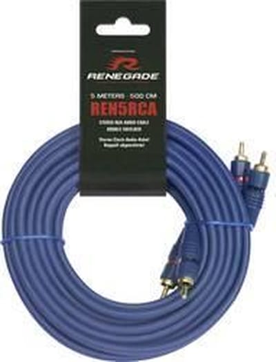 Renegade Ren5RCA Cinch-kabel 5.00 m [2x Cinch-stekker - 2x Cinch-stekker]