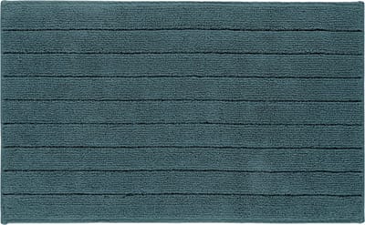 Casilin Badmat Antislip 60x100cm Luca - Waterabsorberende Badkamermat - Wasbaar en Sneldrogend - Voor Douche en Bad - 100% Katoen - Rechthoek - Blauw