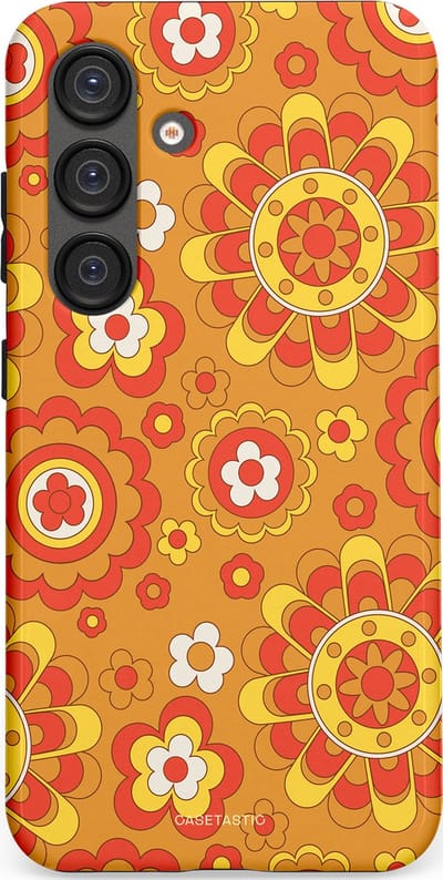 Casetastic Hoesje Geschikt voor Samsung S25 - Stijlvolle Beschermende Duo-layer Case - Retro droom