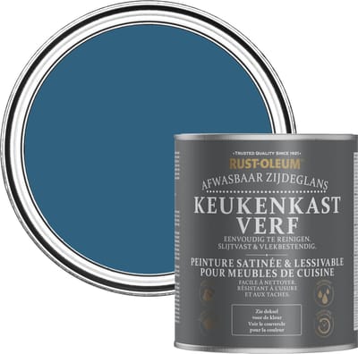 Rust-Oleum Blauw Keukenkastverf Zijdeglans - Kobalt 750ml