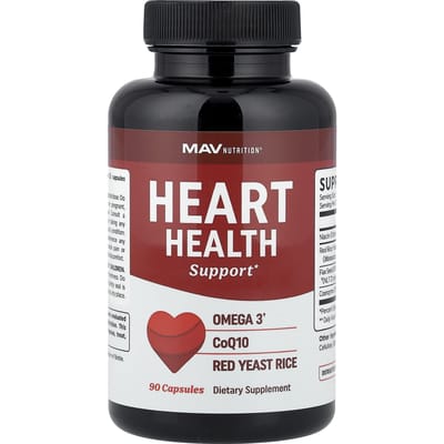 MAV Nutrition, Ondersteuning voor de Hartgezondheid, 90 Capsules