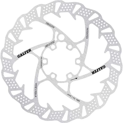 Galfer Wave Shark 6b 1.8 Mm Remschijf Zilver 160 mm