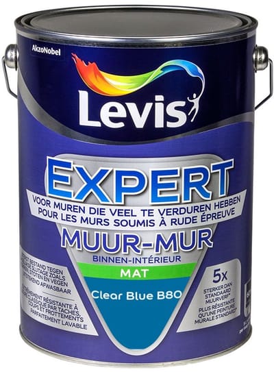 Levis - Expert Muur Binnen Mix - Clear Blue B80 - Mengverf - 5 L