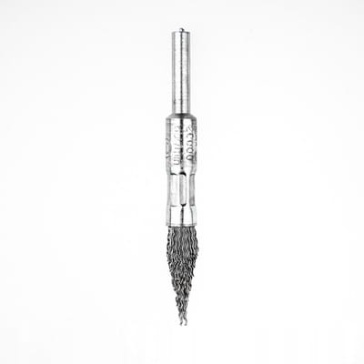 Szczotka druciana stoï¿½kowa 10mm, trzpieï¿½ 6mm, stalowa