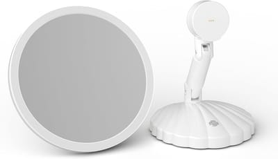 Vergrotende Make-up Spiegel met Verlichting 15x Vergroting Draagbaar en Verstelbaar