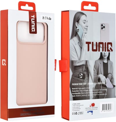 TUNIQ Back cover - iPhone 17 Pro Max - Roze - Premium Liquid Silicon - Slank & Schokbestendig