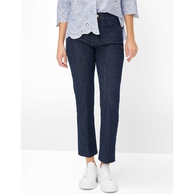 Brax Dames Jeans  Style MAY S NAVY, denim donkerblauw, maat 36