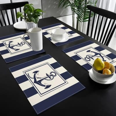 4/6/8 stuks Lente Bloemen Zonnebloem Placemat Activiteit Festival Tafelmatten Eettafel Servies Matten Huisdecoratie Koffiekop Onderzetter 6PC-32X42cm