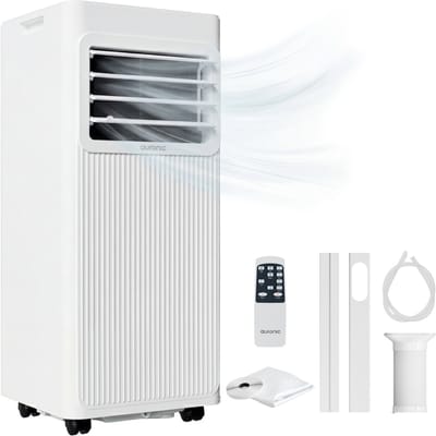 Auronic Mobiele Airco - 7.000 BTU - 3-in-1 - Airconditioning met 2 Raamafdichtingskits - Ventilator - Ontvochtiger - tot 20m² koelen - Wit