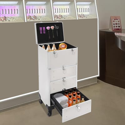 Visagie Koffer - Cosmetica Koffer - Kapperskoffer - Make-up Koffer met Verstelbare Vakken – beautykit