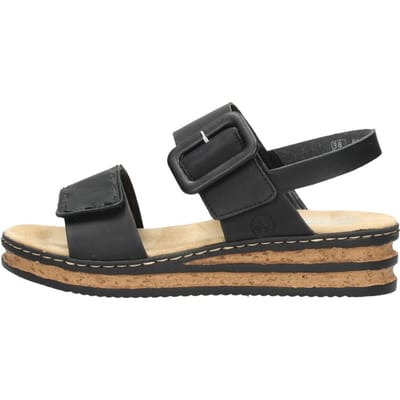 Rieker Sandalen zwart - Maat 42