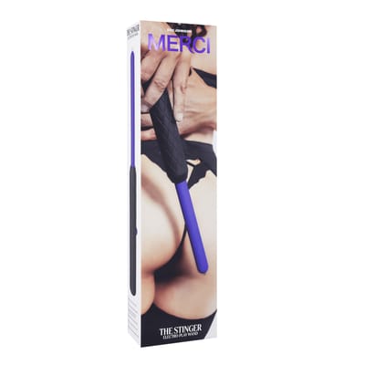 Doc Johnson - Merci The Stinger Electroplay Wand - Zwart