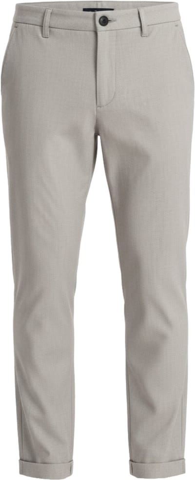 OMBRE Broek - Regular Fit - Rits - Effen Lichtgrijs M