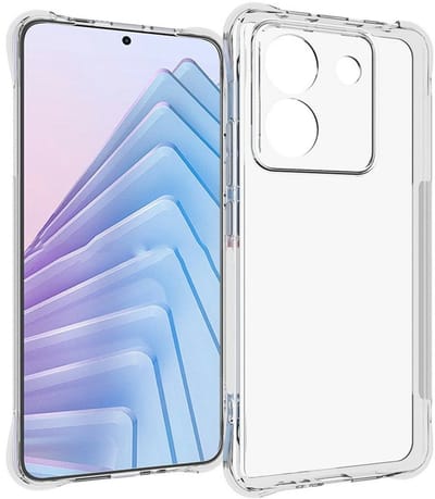 Coverup Hoesje - Geschikt voor Xiaomi Poco M7 Pro 5G Hoesje - Coverup TPU Back Cover met AirBag Corners - Transparant