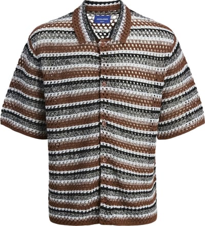 Jack & Jones Gebreide overhemd Gestreept Gebreide overhemd