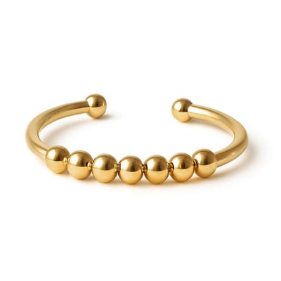Anxiety Ring - Stress Ring - Fidget Ring - Anxiety Ring For Finger - Draaibare Ring Dames - Spinning Ring - Spinner Ring - (RVS) Goud