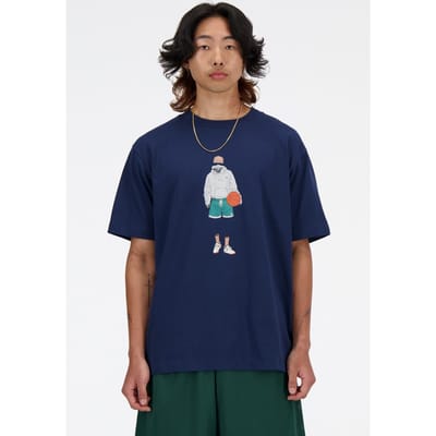New Balance Athletics Basketball T-shirt Nbnavy Taglia: S | T-shirt stampate Outlet | Uomo | Blu