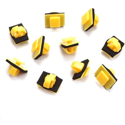 10 Stuks Carrosserie Zijlijstclip met Sealer, Geel voor Hyundai: 87758-35000