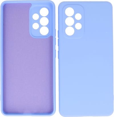 Hoesje Geschikt voor Samsung Galaxy A13 4G - Fashion Telefoonhoesje Backcover - Siliconen Hoesje - Paars