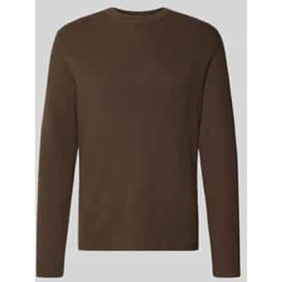 slim fit gebreide trui van katoenmix