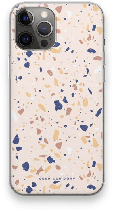 Case Company® - Hoesje geschikt voor iPhone 12 Pro Max hoesje - Terrazzo N°23 - Soft Cover Telefoonhoesje - Bescherming aan alle Kanten en Schermrand