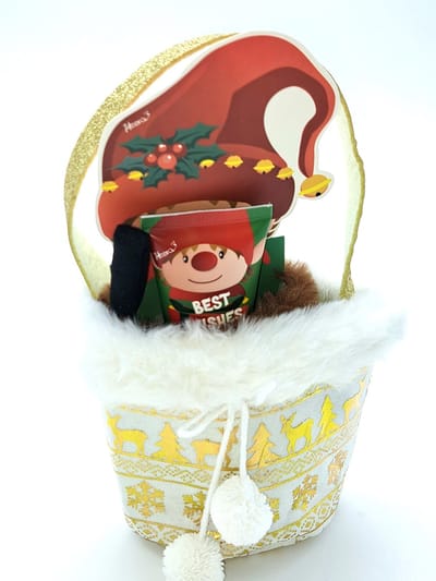 Cadeaupakket Kerst- Cadeau set voor vrouw, vriendin, moeder, collega -Kerstcadeau -Voetcrème "Suikerpruim"
