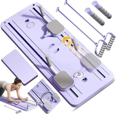 Pilates Reformer - Core Trainer - Kracht Training - Automatische Rebound - 106 cm - Blauw