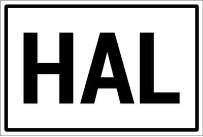 Hal sticker | 18 x 12 cm