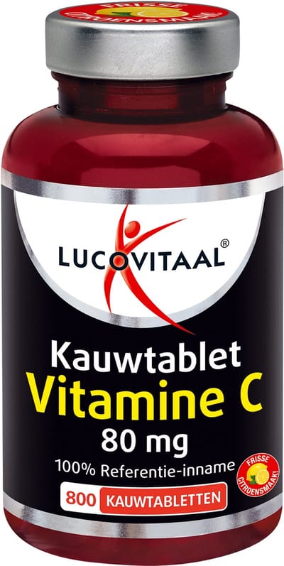 Lucovitaal Vitamine C 80mcg Kauwtablet Citroen - 800 tabletten