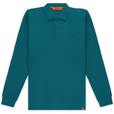 Aspact Raf Polo Sweater Blue Maat: S | Poloshirts Outlet | Unisex | Blauw