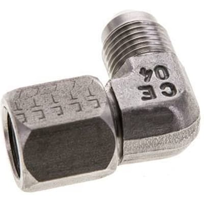 90Graden JIC Hoekfitting UNF 1/2''-20 Mannelijk X Vrouwelijk RVS 275Bar (3863.75Psi)