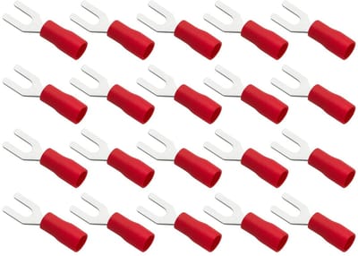 VLTG Geïsoleerde Vorkkabelschoen M3.5 Rood - Spadekabelschoen 0.5-1.5 mm² - 20 stuks