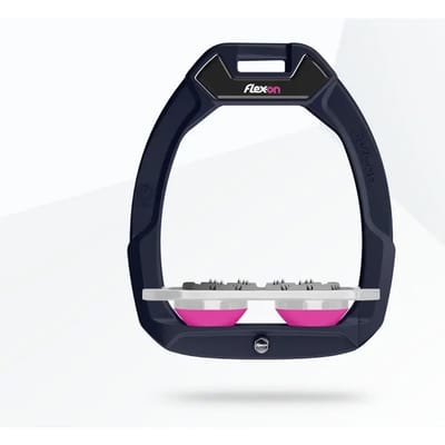 Veiligheidsstijgbeugels Plat Ultra Grip Aluminium/Grijs/Roze Flex-On Safe-On