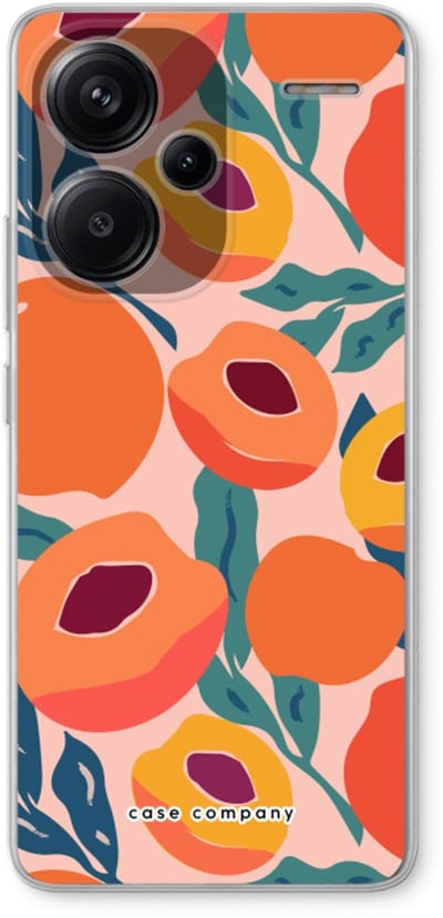 Case Company® - Hoesje geschikt voor Xiaomi Redmi Note 13 Pro plus hoesje - Perzik - Soft Cover Telefoonhoesje - Bescherming aan alle Kanten en Schermrand