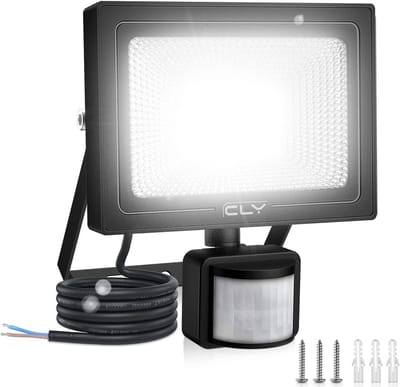 Krachtige LED Buitenlamp met Bewegingssensor 25W Koudwit IP66