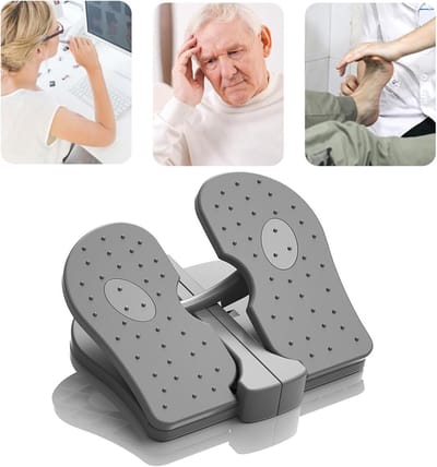 Voetstepper Machine - Mini Trainer - Thuis Fitness - Opvouwbaar Ontwerp - Compact Formaat - Koel Grijs