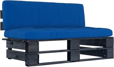 Houten Palletbank - Modulaire Bank - Buiten Zitten - Geïmpregneerd Grenenhout - 110x65x55 cm - Zwart