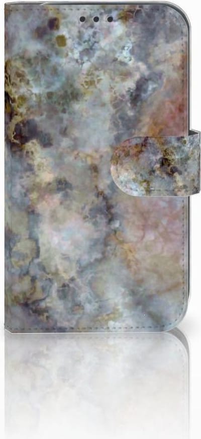 Samsung Galaxy Xcover 4 | Xcover 4s Bookcase Marmer Grijs